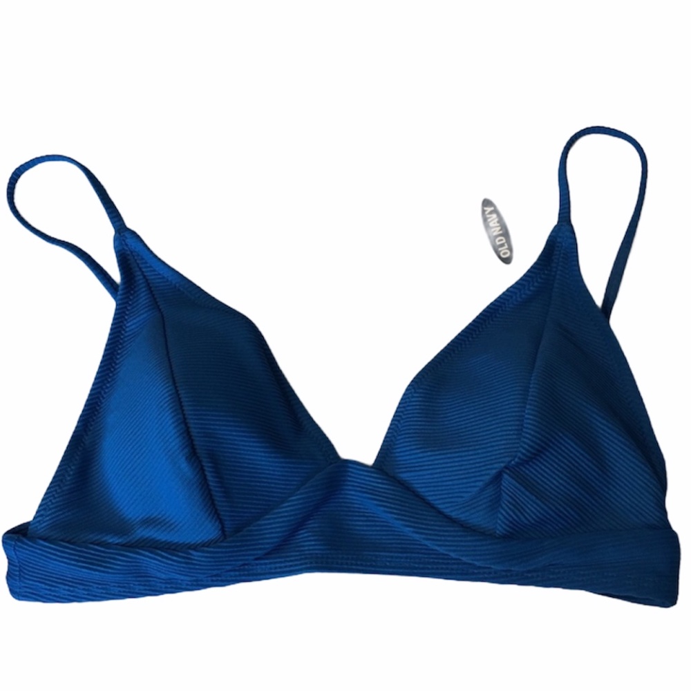 Old Navy Blue Bikini Top - Size M